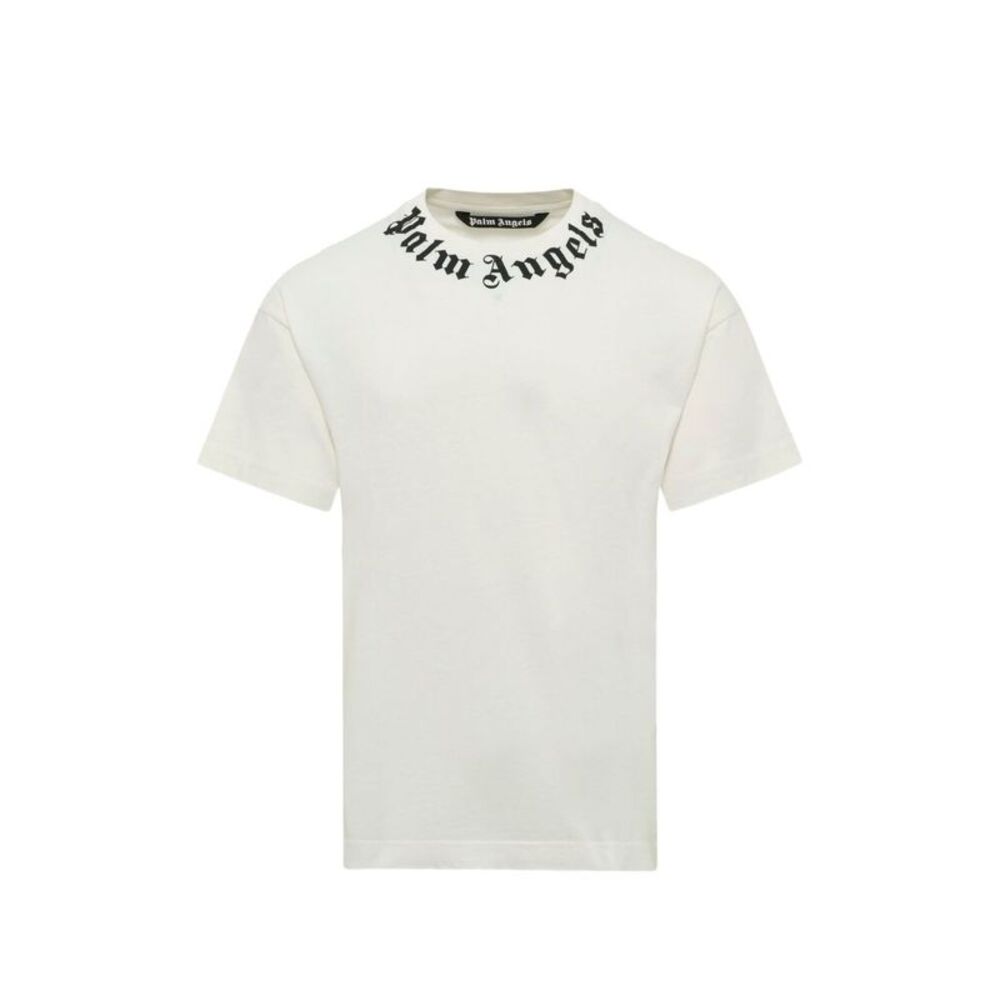 Palm Angels Men Logo Cotton T-Shirt